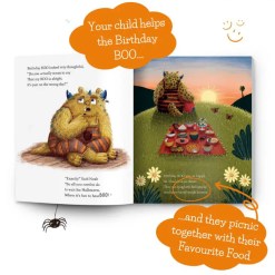 Personalised gift book Favourite Food personalisation page