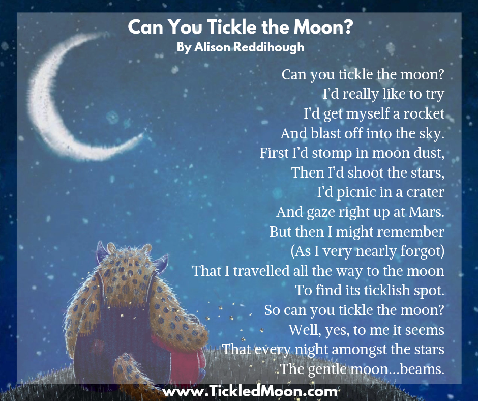Can You Tickle the Moon poem by Alison Reddihough