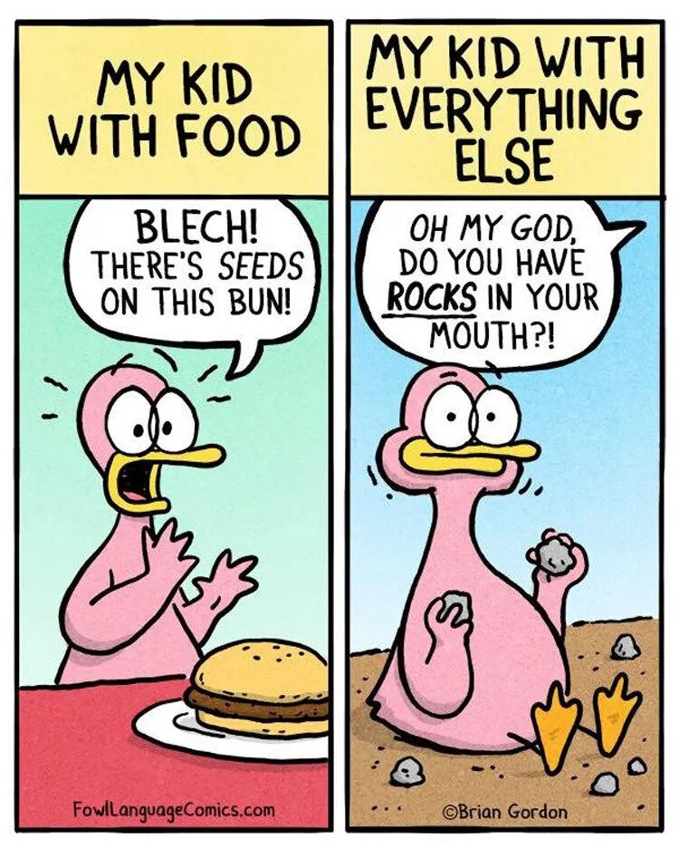 Parenting Fowl language cartoon