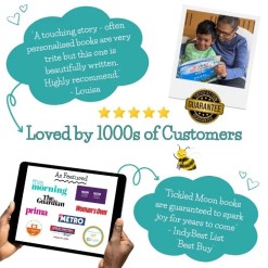 The Joyful Adventures a personalised children’s book gift – loved by thousands of happy customers and featured in leading UK media, with glowing birthday reviews.