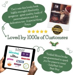 The Christmas BOO! personalised book – 5-star rated by families, media approved, and guaranteed to spark joy for children at Christmas.