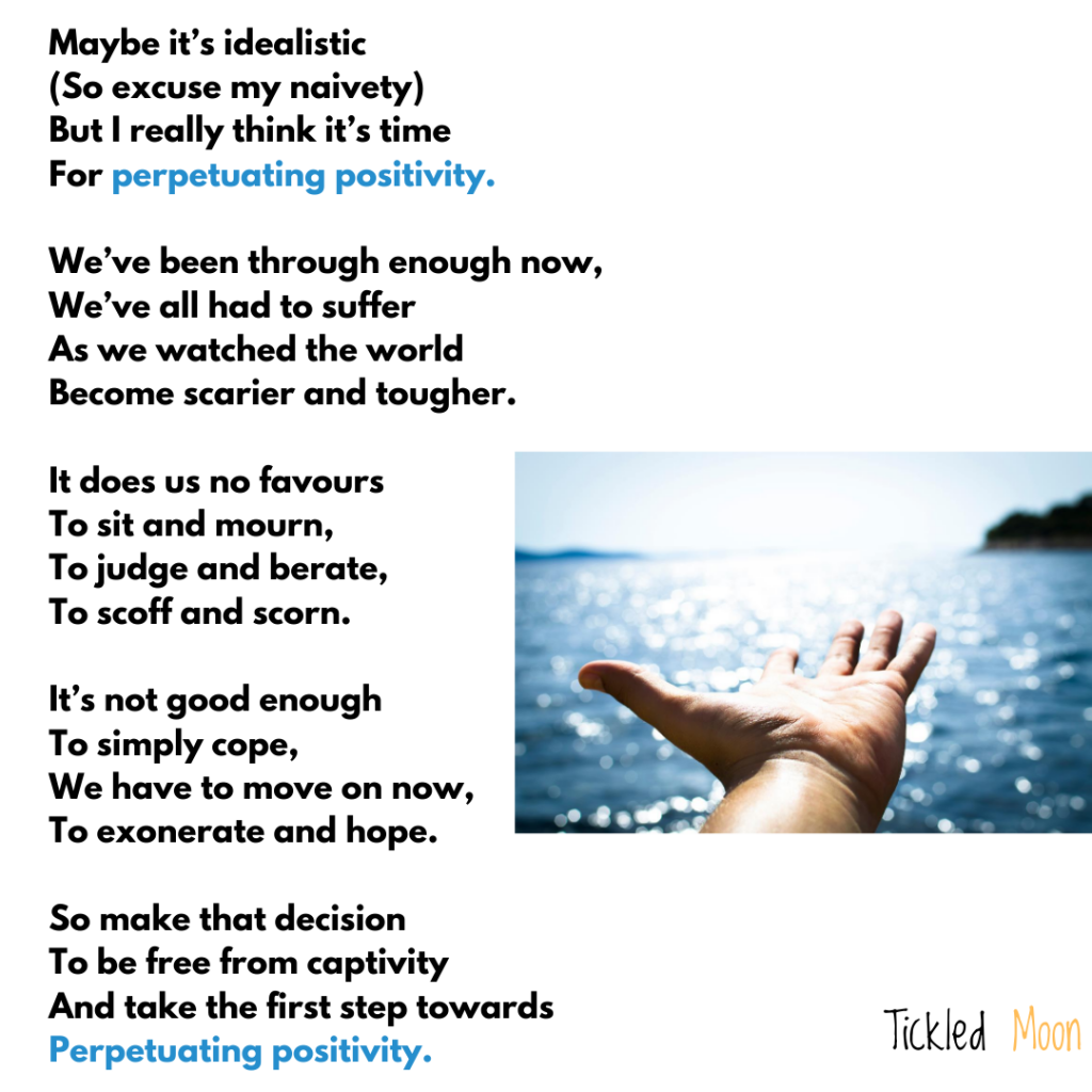 Peachy poetry for perpetuating positivity