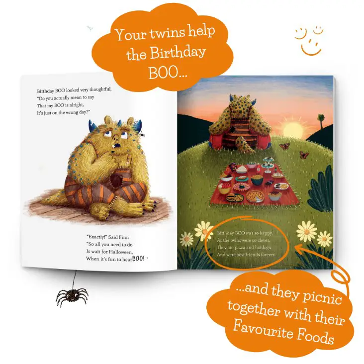 Favourite Food personalisation page for a unique keepsake