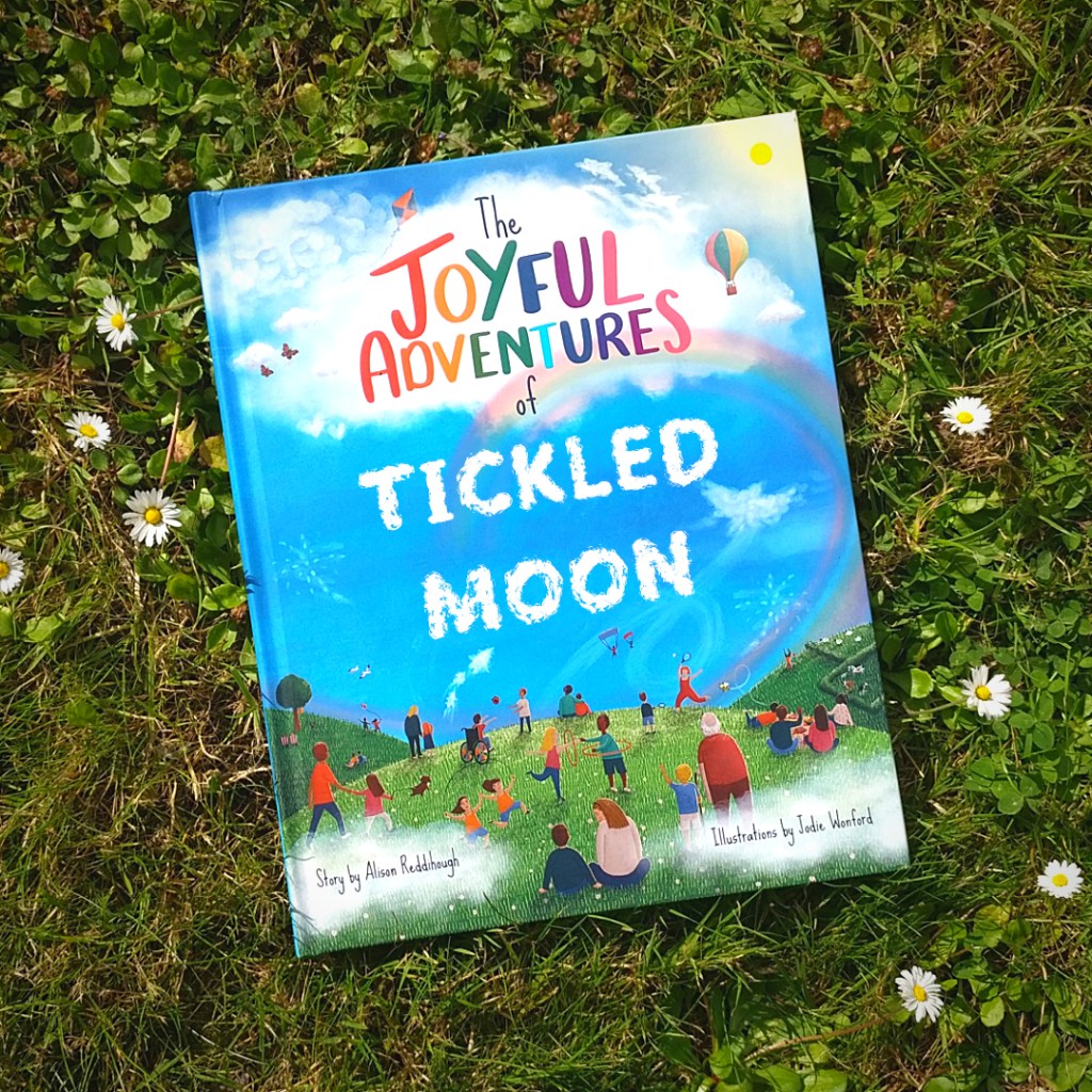 Personalised book cover of the Joyful Adventures of Tickled Moon