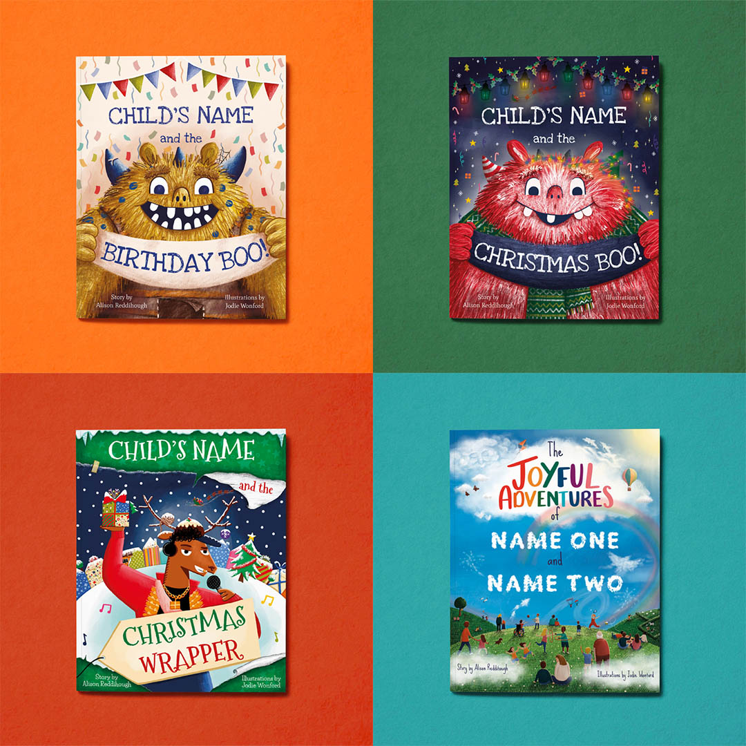 Tickled Moons 4 personalised books