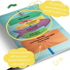 Dedication page in the What’s That silly personalised children’s book