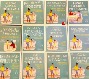 What's My Child Thinking book covers in multiple languages