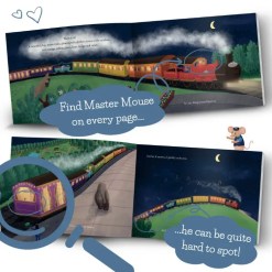 Master Mouse on a seek-and-find page in a melodic bedtime journey