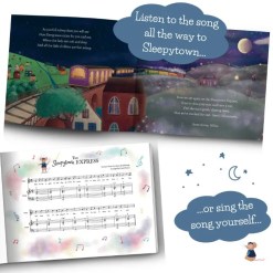 Page showing musical section of our illustrated children’s book