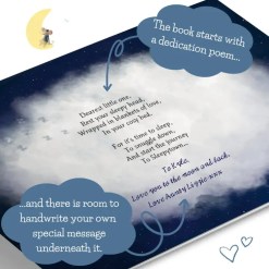 Heartfelt poem on the dedication page of a gentle bedtime story book