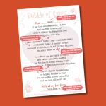 Bibble of Love personalisations for Love poem