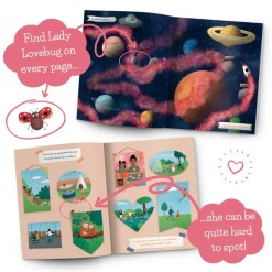Lady Lovebug character hidden in our personalised children's book